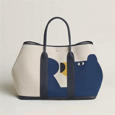 Hermes Capucine Garden Party 49 Voyage Tote Bag.